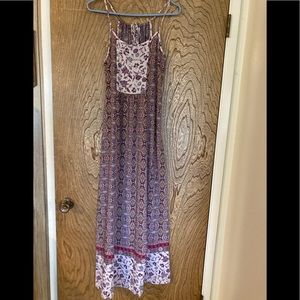 Long maxi print dress